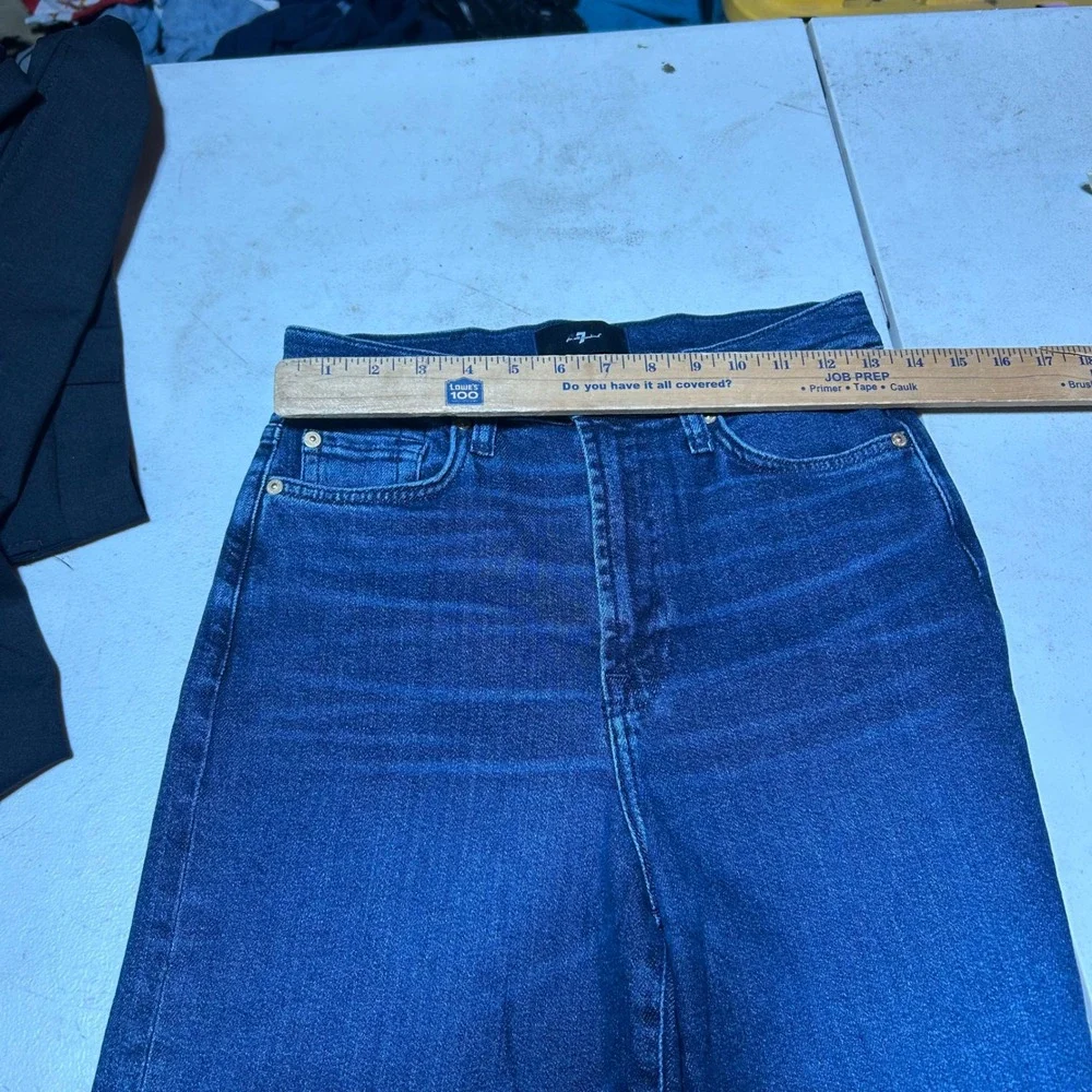 7 For All Mankind Ultra High Rise Jo Jeans Paradise Cove Wide Leg 27